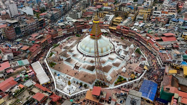 ‘ड्रोन भ्यु’मा बौद्धकाे तेमाल जात्रा