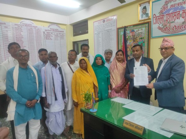 असिना पानी र हावाहुरीले बालीनाली नष्ट : राहतको माग गर्दै बौधीमाई नगरपालिकाद्वारा ज्ञापनपत्र बुझाइयो