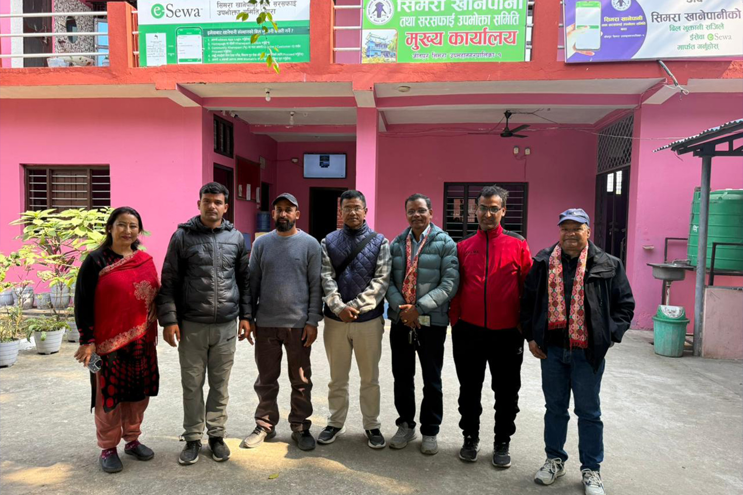 खानेपानी तथा सरसफाइ क्षेत्रको समस्या बुझ्दै महासंघका पदाधिकारी