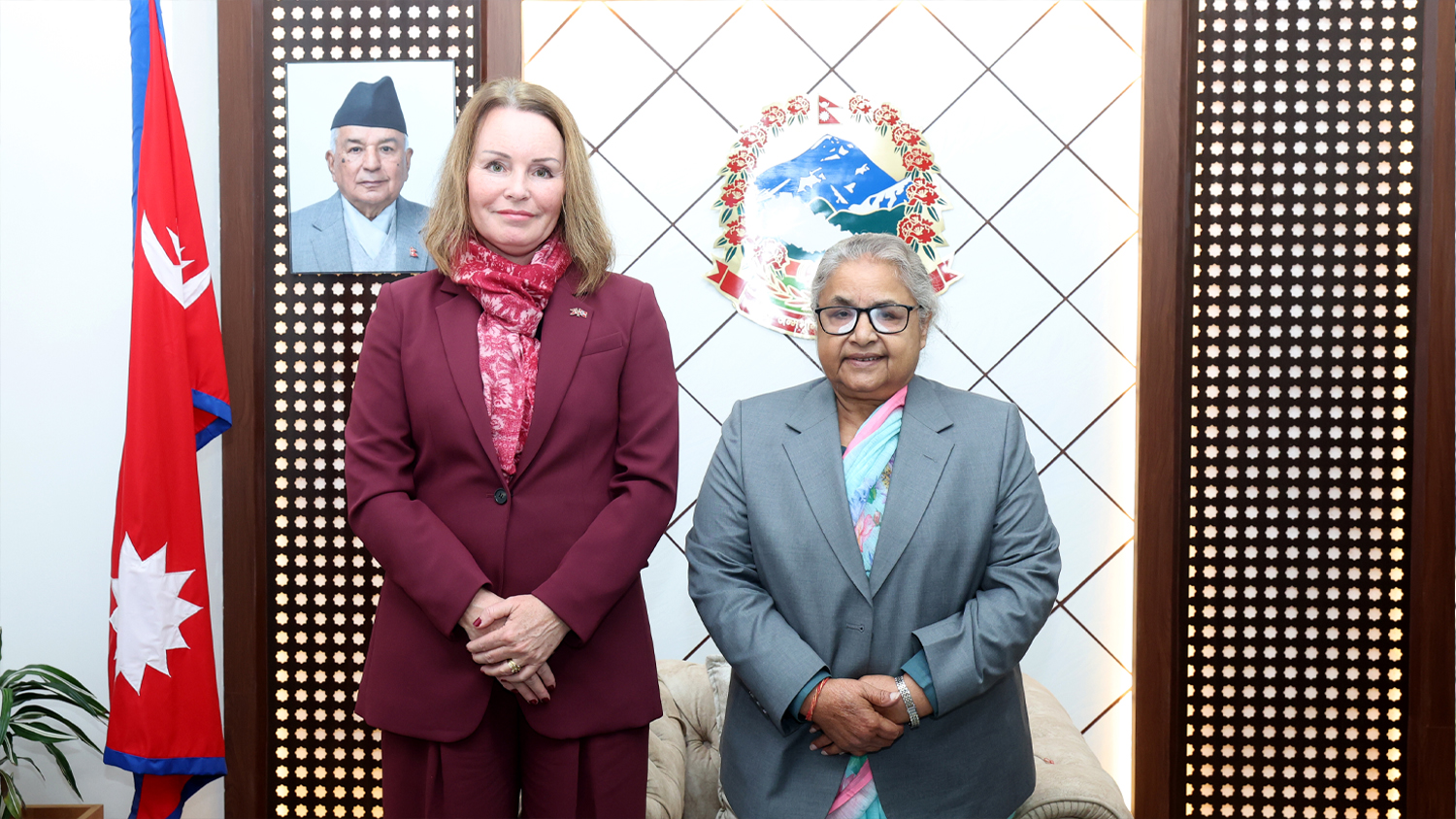 प्रधानमन्त्री कार्कीसँग नर्वेली राजदूतको शिष्टाचार भेट