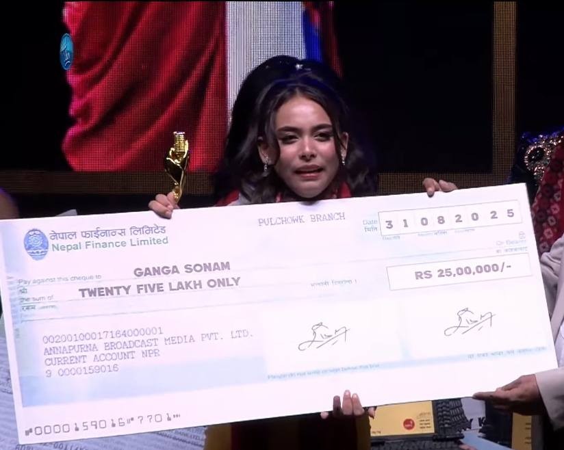 ‘नेपाल आइडल’ सिजन–६ को विजेता गंगा सोनाम