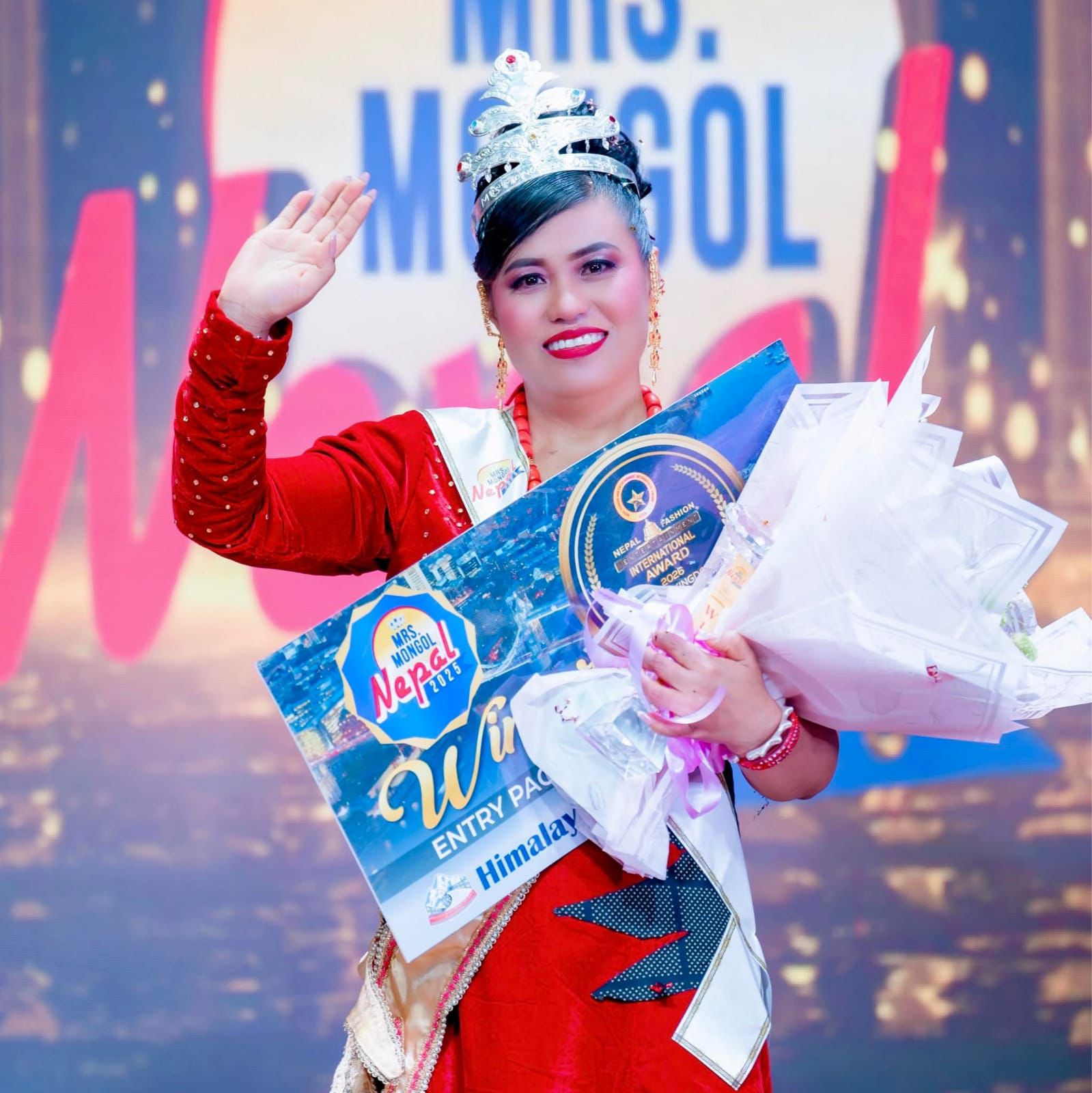 मिसेस मंगोल नेपालको ताज टिनालाई
