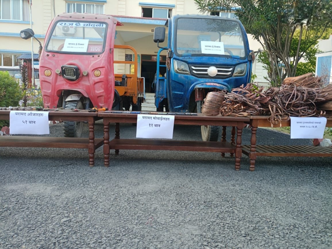 सर्लाहीमा बिजुलीका ट्रान्सफर्मर चोरीको आतंक मच्चाउने गिरोह पक्राउ