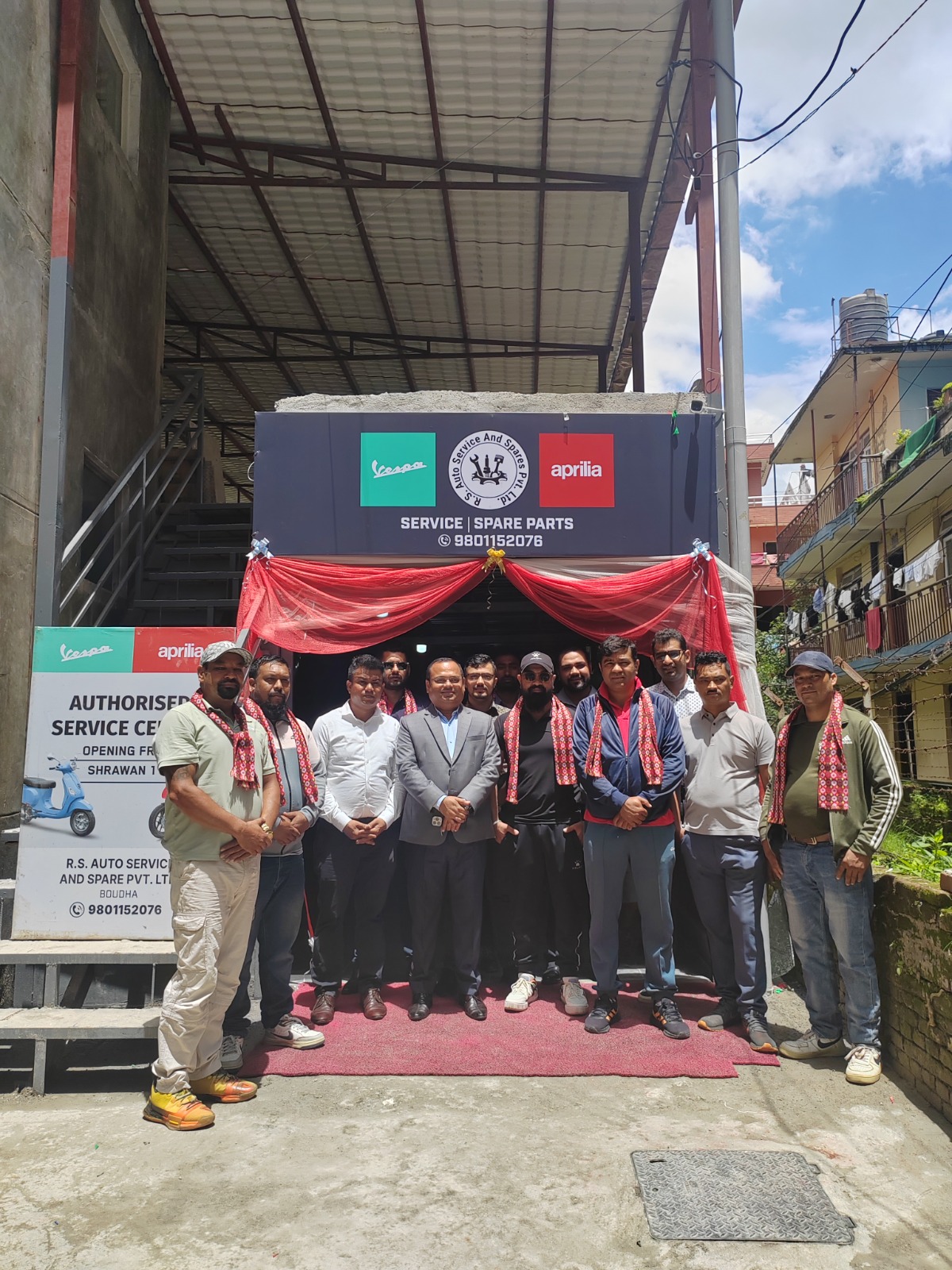 भेष्पा अप्रिलियाको नयाँ सर्भिस सेन्टर बौद्धमा सञ्चालन, ग्राहकलाई उत्कृष्ट सेवाको प्रतिबद्धता