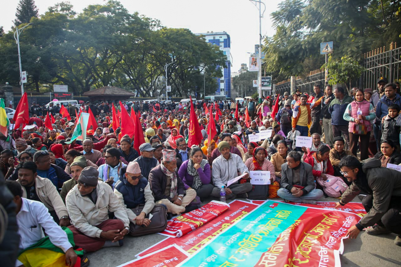 ​​मिटरब्याज, लघुवित्त तथा वित्तीय शोषणविरुद्ध राजधानी मार्च (फोटो फिचर)